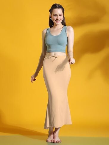 Jaanvi fashion Lycra Saree Shapewear Petticoat for Women, Cotton Blended,Petticoat,Skirts for Women,Shapewear in Kuwait