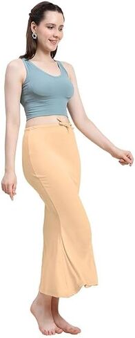 Jaanvi fashion Lycra Saree Shapewear Petticoat for Women, Cotton Blended,Petticoat,Skirts for Women,Shapewear in Kuwait