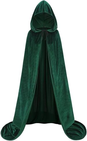LMYOVE Hooded Velvet Cloak Cape for Adult, Christmas Halloween Dress up in Saudi Arabia