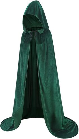 LMYOVE Hooded Velvet Cloak Cape for Adult, Christmas Halloween Dress up in Saudi Arabia
