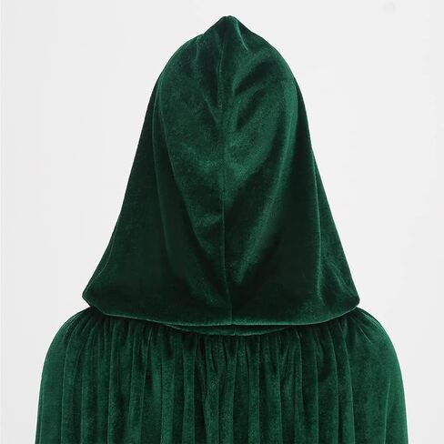 LMYOVE Hooded Velvet Cloak Cape for Adult, Christmas Halloween Dress up in Saudi Arabia
