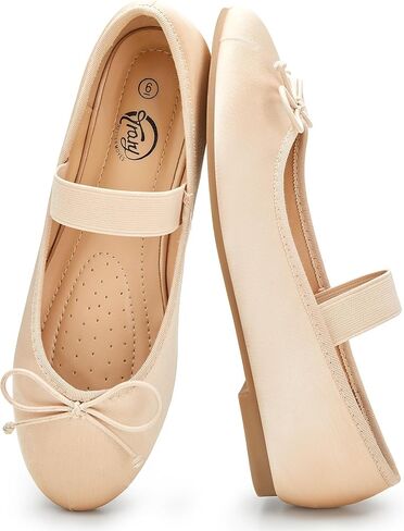 Trary Ballet Flats للنساء، أحذية Mary Jane للنساء، أحذية مسطحة للنساء، أحذية مسطحة بمقدمة مستديرة للنساء، أحذية مسطحة مريحة للنساء، أحذية رسمية بفيونكة لطيفة، أحذية مسطحة بأشرطة مرنة للنساء in Kuwait