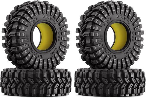 انجورا اطارات 1.0 - اطارات سوبر S5 كينج تريكر ناعمة لاصقة لسيارة 1/18 TRX4M 1/24 RC كراولر اكسيال SCX24 FMS FCX24 اندورو 24 (T1014) in Kuwait