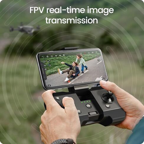 Holy Stone HS440 Foldable FPV Drone with 1080P WiFi Camera for Adult Beginners and Kids; Voice Gesture Control RC Quadcopter with Modular Battery for long flight time, Auto Hover, Carrying Case in Saudi Arabia