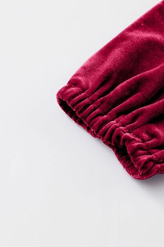 blibean Girl Fall Long Sleeve Velvet Dress Kid Size 6-15 Years Old in Saudi Arabia