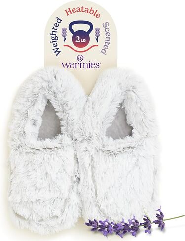 warmies Microwaveable House Slippers for Women - Plush, Soft & Fuzzy Indoor Slippers with Backs & Non-Slip Memory Foam Soles - Cozy Warm Ladies Slipper in Saudi Arabia