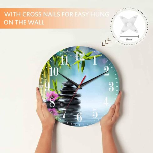 Mxocom Coffee Wall Clock Cappuccino Art Heart Pattern 10 Inch Silent Non Ticking Battery Operated Clock Vintage Round Clock for Living Room Bedroom Bathroom Office Decor in Saudi Arabia