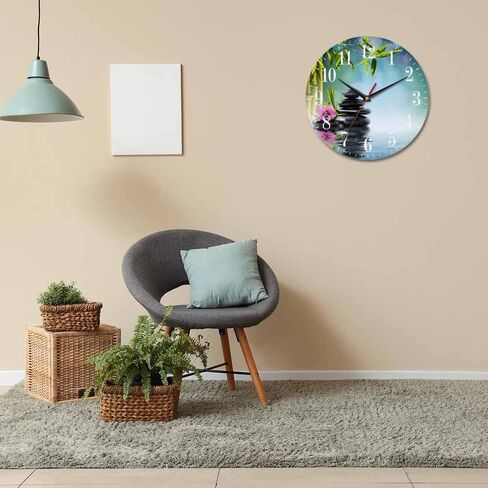 Mxocom Coffee Wall Clock Cappuccino Art Heart Pattern 10 Inch Silent Non Ticking Battery Operated Clock Vintage Round Clock for Living Room Bedroom Bathroom Office Decor in Saudi Arabia