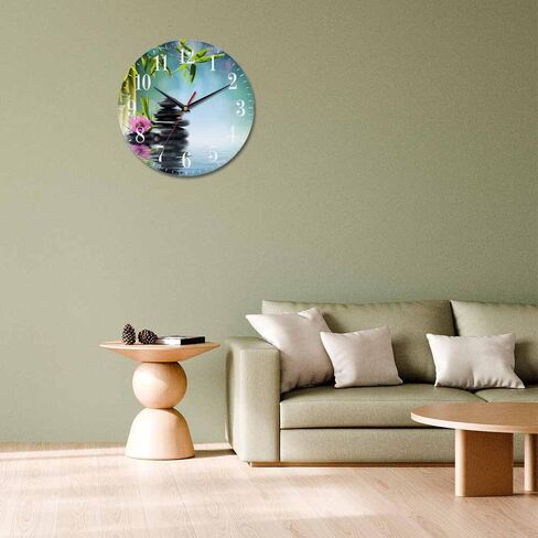 Mxocom Coffee Wall Clock Cappuccino Art Heart Pattern 10 Inch Silent Non Ticking Battery Operated Clock Vintage Round Clock for Living Room Bedroom Bathroom Office Decor in Saudi Arabia