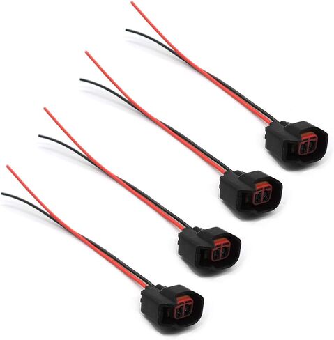 HiSport Fuel Injector Connector 8 PCS S824 Pigtail Connectors Wire Replace 15306318 Compatible with GM Ford Dodge LS2 LS3 in Saudi Arabia
