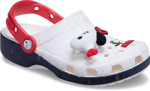 Crocs Unisex Classic Peanuts Snoopy Clogs, White/Multi, 8 US Men in Saudi Arabia