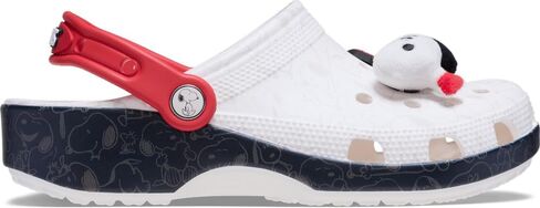 Crocs Unisex Classic Peanuts Snoopy Clogs, White/Multi, 8 US Men in Saudi Arabia
