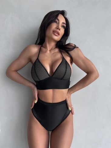 Bona Fide Sexy Halter Bikinis for Women - Two-Piece Women's Triangle Bikini with Tie Two Sides Bottom - Soft, Teen Swimsuit in Kuwait