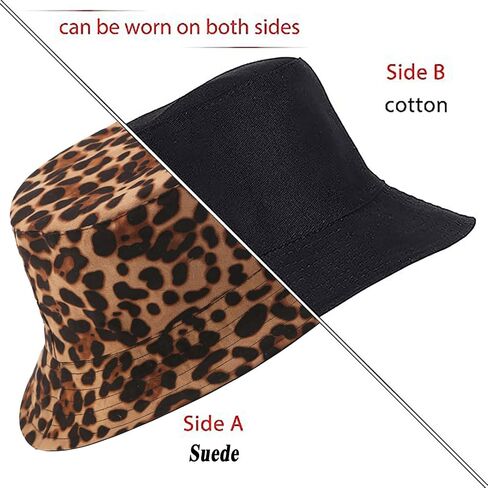 Joylife Animal Print Bucket Hat Novelty Pattern Sun Hats Reversible Packable Fishing Cap for Women, Men in Saudi Arabia