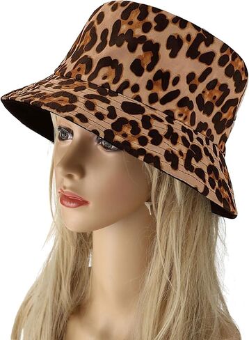 Joylife Animal Print Bucket Hat Novelty Pattern Sun Hats Reversible Packable Fishing Cap for Women, Men in Saudi Arabia