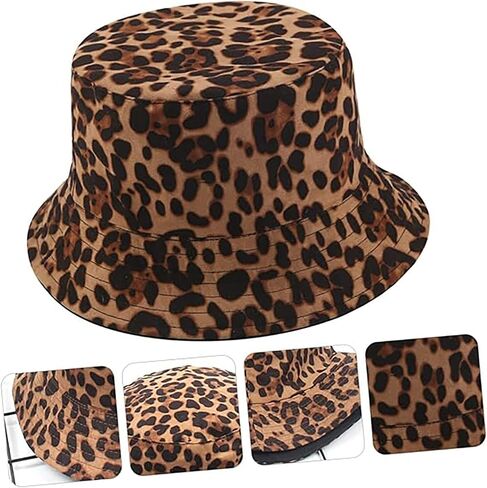 Joylife Animal Print Bucket Hat Novelty Pattern Sun Hats Reversible Packable Fishing Cap for Women, Men in Saudi Arabia
