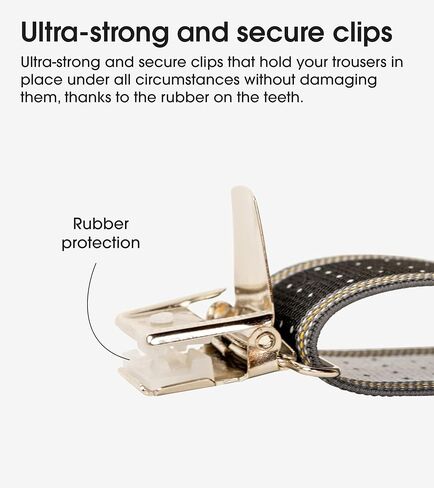 PIERROT Suspenders for Men with Very Strong Clips - One Size Adjustable - Braces for Men Trousers Heavy Duty in Saudi Arabia