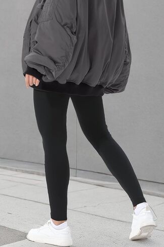 DINNAPE Fleece Lined Leggings Women Thick High Waisted Winter Warm Leggings in Kuwait
