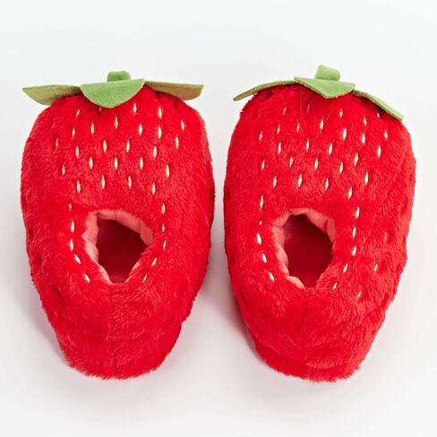 ooohyeah Women's Non-Slip Fuzzy Funny Food Cute Slippers, Novelty Fruit Cozy Indoor Slippers with Grips for Women in Saudi Arabia