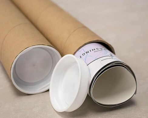 MagicWater Supply Mailing Tube - 2 in x 18 in - Kraft - 12 Pack - for Shipping and Storage of Posters, Arts, Crafts, and Documents in Saudi Arabia