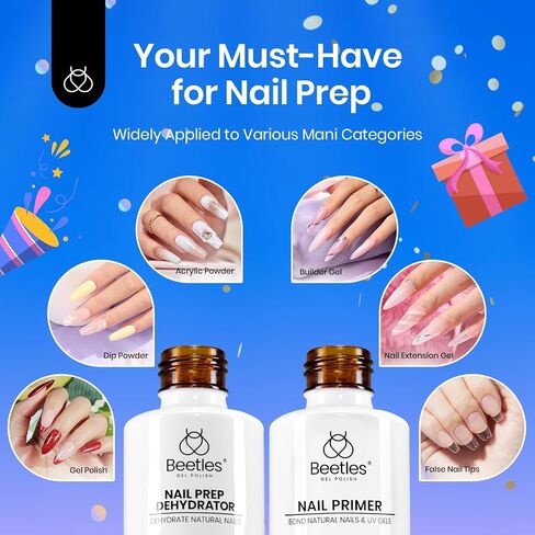 beetles Gel Polish Gel No Wipe Top Coat - Shine Finish and Long Lasting, Soak Off Nail Lamp Gel, 15ml in Kuwait