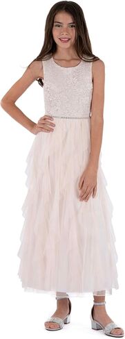 Speechless Girls' Sleeveless Maxi Length Corkscrew Party Dress in Saudi Arabia