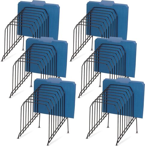 Officemate Large Incline Sorter, 8 Compartment, Wire, 8.5 x 10.375 x 12.625 Inches, Black (25212) in Saudi Arabia