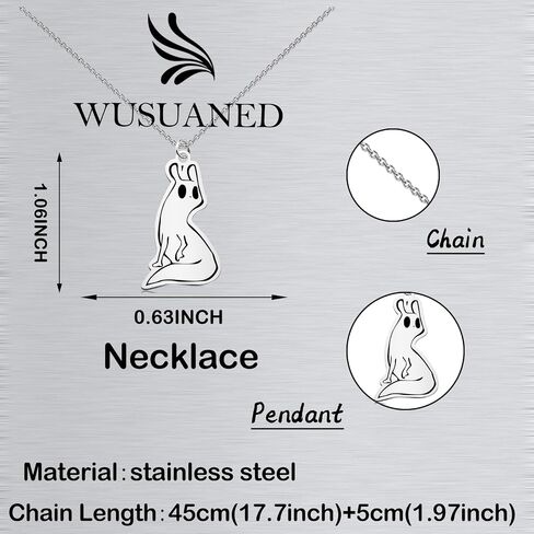 WUSUANED Slug Cat Necklace Game Inspired Jewelry Game Rain Lover Gift Slugcat Fan Gift Cat Lover Gift in Saudi Arabia