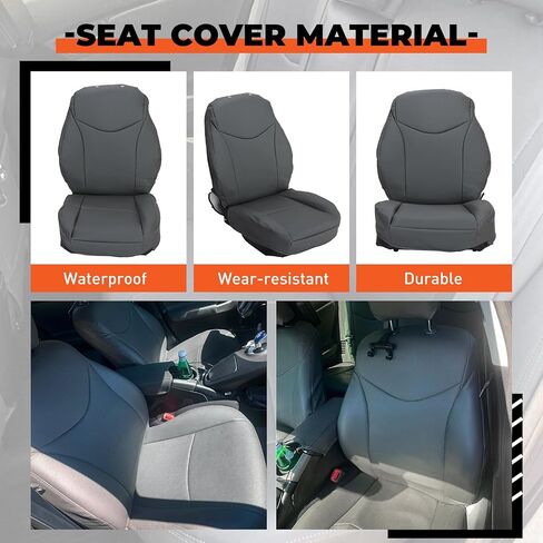 يتوافق مقعد الجلود الاصطناعية Ecotric مع 2010-2015 Toyota Prius ، الأمامية والخلفية السوداء in Saudi Arabia