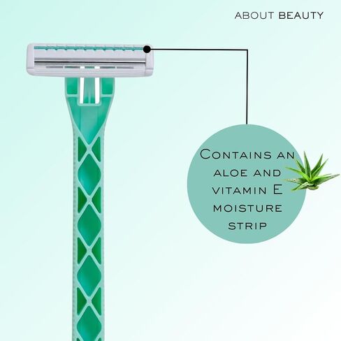 Kai About Face Body Twin Blade Pivoting Disposable Razors; 12 Shavers for Women; Curve-Hugging Pivoting Head with Aloe & Vitamin E Strip, Shaving Razors for Women in Kuwait