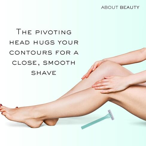 Kai About Face Body Twin Blade Pivoting Disposable Razors; 12 Shavers for Women; Curve-Hugging Pivoting Head with Aloe & Vitamin E Strip, Shaving Razors for Women in Kuwait