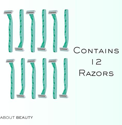 Kai About Face Body Twin Blade Pivoting Disposable Razors; 12 Shavers for Women; Curve-Hugging Pivoting Head with Aloe & Vitamin E Strip, Shaving Razors for Women in Kuwait