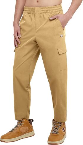 Champion Men's Pants, Flex, Woven Stretch Athletic Pants, Men's Cargo Pants, 27.5" in Saudi Arabia