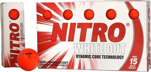 Nitro Golf Crossfire 45 Ball Pack Golf Balls, White in Kuwait