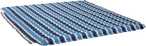 Aqua Supersized  Floating Water Mat – Heavy Duty Floating Island Pad with Expandable Zippers – Navy/White Stripe in Saudi Arabia