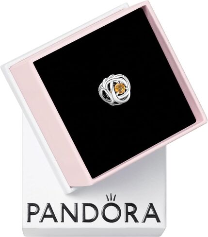 Pandora January Red Eternity Circle Charm Bracelet Charm Moments Bracelets - Stunning Women's Jewelry - Gift for Women - Made with Sterling Silver & Man-Made Crystal, With Gift Box in Saudi Arabia