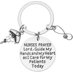 Infinity Collection Nurse Keychain, Nurse Gifts For Women, Nurse Prayer Keychain for Women, Gift for Nurses, Nursing Student