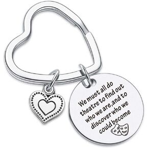 Theater Jewelry Actor Performer Gift Theater Gift Theater Keychain drama Keychain Actor Gift Actor Keychain Actor Jewelry Actress Gift Actress Keychain Actress Jewelry drama gift Theatre Keychain