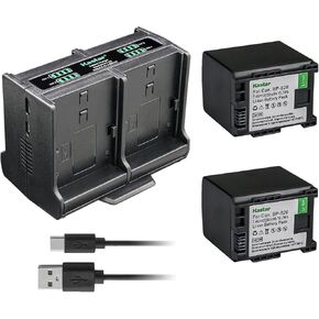 Kastar Quadruple Battery Charger Compatible with Canon XA70, XA75, VIXIA HF G21, VIXIA HF G30, VIXIA HF G40, VIXIA HF G50 UHD 4K, VIXIA HF G60, VIXIA HF G70 Camera in Kuwait
