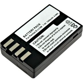 Synergy Digital Camera Battery, Compatible with Pentax D-Li109 Camera Battery - Rechargeable Ultra High Capacity (Li-Ion, 7.4V, 1200 mAh)