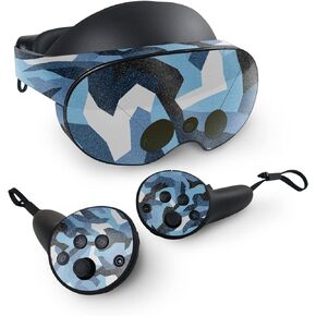 MightySkins Glossy Glitter Skin Compatible with Meta Quest Pro - Sky Camouflage | Protective, Durable High-Gloss Glitter Finish | Easy to Apply, Remove, and Change Styles | Made in The USA