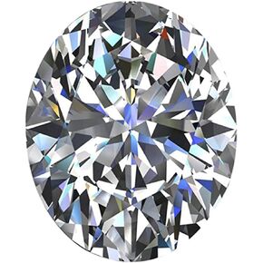 SAVEARTH DIAMONDS Single Lab Created Moissanite Loose Diamond 6X8MM Oval Cut Diamonds for Pendant Ring Stud Earring Jewelry Making, (G-H Color, VVS1 Clarity, 0.80Cttw)