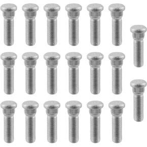 AUTOKAY Wheel Lug Stud 90942-02049 20Pcs for Toyota 4Runner Scion tC for Lexus GX460 GX470 for Nova Prizm CT200h ES250 ES300 ES330 GS400 GS430 IS300 RX300 for RX400h Vibe iM iQ tC xA xD Avalon Camry