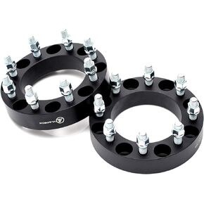 VLAOSCHI Black Forged 8x6.5 to 8x170 Wheel Adapters 1.5 Inch with 9/16" Studs Compatible with Dodge F-or-d 8 Lug for 1994-2010 RAM-2500 3500 | 1975-1997 F250 F350 (Must be with 9/16" Lugs) - Pack of 4