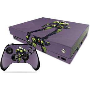 MightySkins Skin Compatible with Microsoft Xbox One X - Green Beetle | Protective, Durable, and Unique Vinyl Decal wrap Cover | Easy to Apply, Remove, and Change Styles | Made in The USA