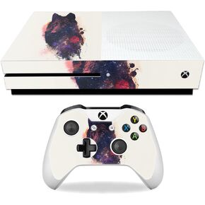 MightySkins Skin Compatible with Microsoft Xbox One S - Universal Wolf | Protective, Durable, and Unique Vinyl Decal wrap Cover | Easy to Apply, Remove, and Change Styles | Made in The USA