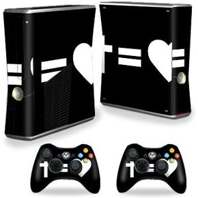 مظهر MightySkins متوافق مع وحدة تحكم X-Box 360 Xbox 360 S - Cross Equals Love | غطاء ملتف واقٍ ومتين وفريد ​​من نوعه من الفينيل | سهل التطبيق والإزالة وتغيير الأنماط | صنع في الولايات المتحدة الأمريكية
