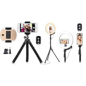 UBeesize Phone Tripod Pro S, Premium Flexible Phone Tripod with Wireless Remote, Mini Tripod Stand for Camera GoPro/Mobile (Upgraded)