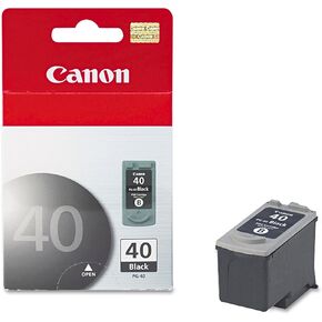 Canon PG-40 Genuine Black Ink Cartridge, Compatible with iP2600/1800/1700/1600, MX310/300, MP470/460/450/210/170/160/150/140/180/190, JX200/210P