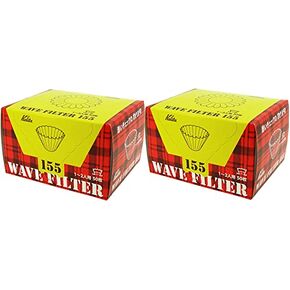 Kalita Wave Series KWF-155#2211 Coffee Filter, White, For 1-2 People, 50 Sheets x 2 Packs